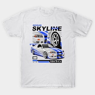 NISSAN GT-R34 SKYLINE T-Shirt